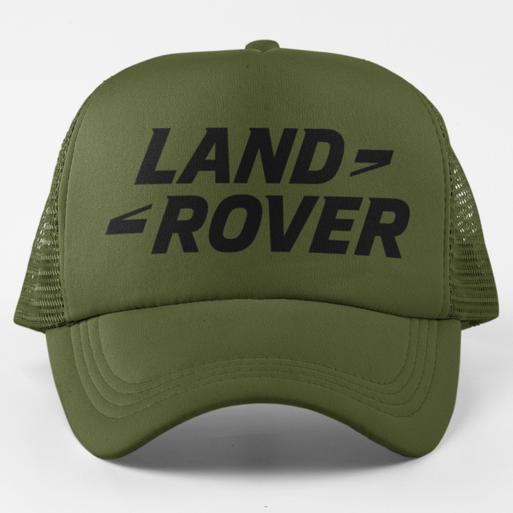 NEW Land Range Rover Wordmark Element Foam Trucker Snapback Hat OLIVE
